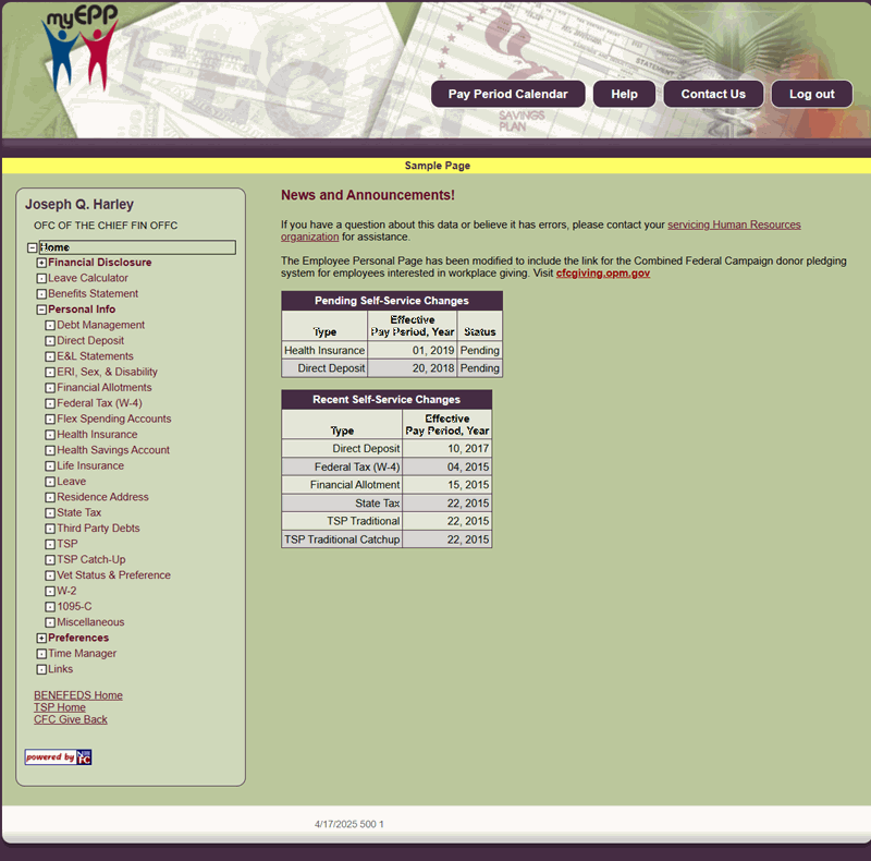 News and Announcements page